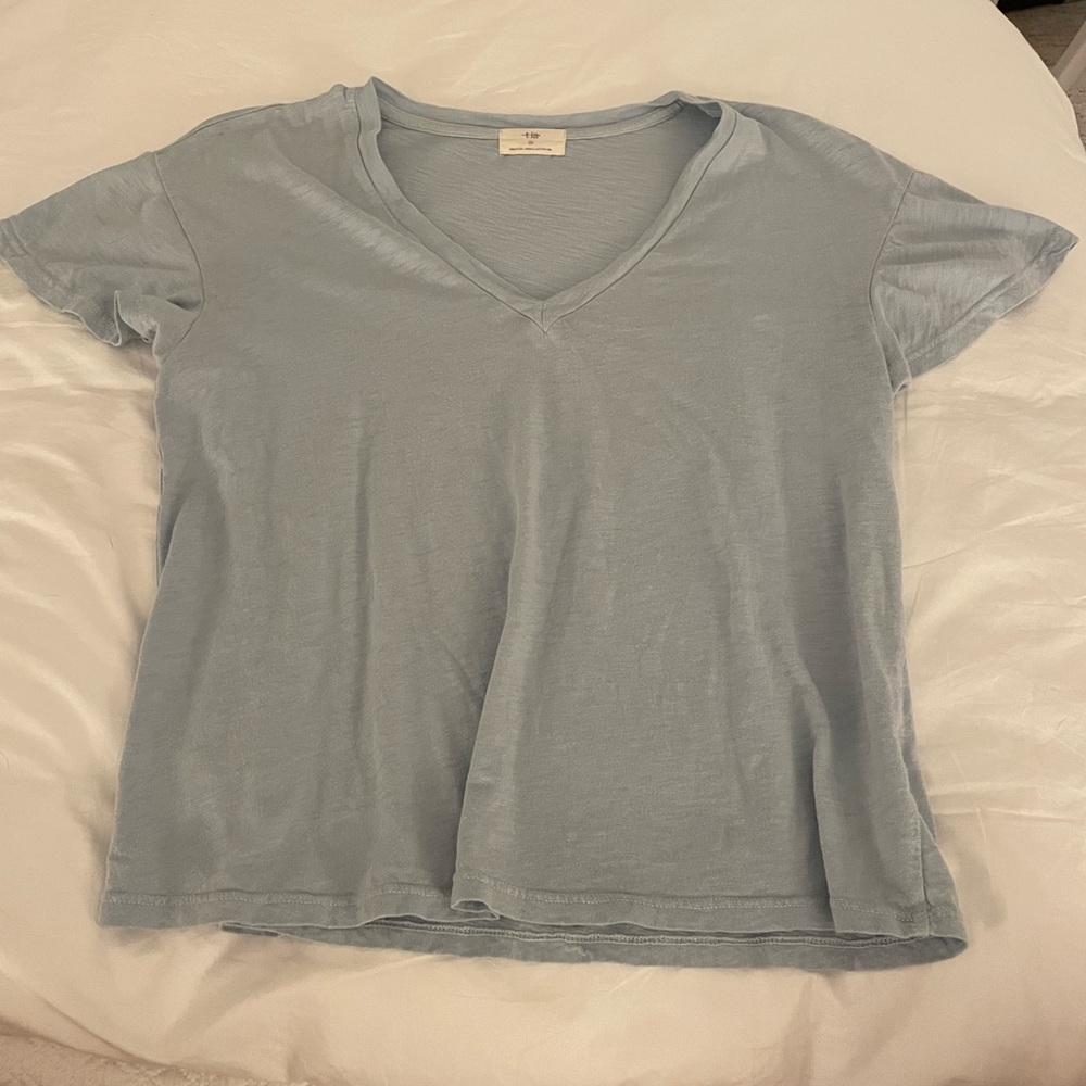 T.LA Blue V-Neck tee shirt